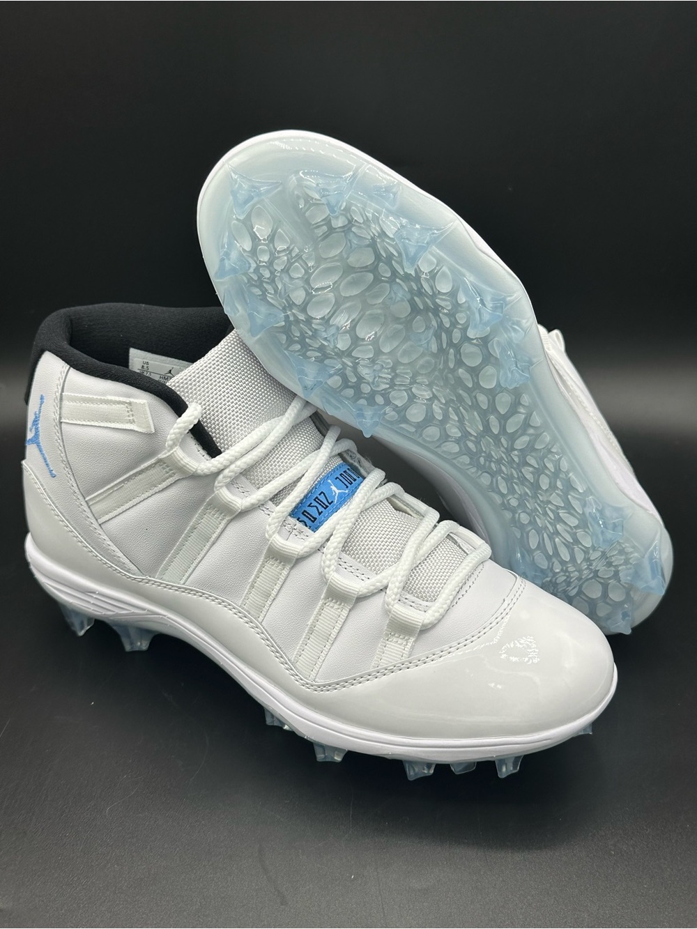 Nike Air Jordan 11 Mid TD Football Cleat Men White Legend Blue